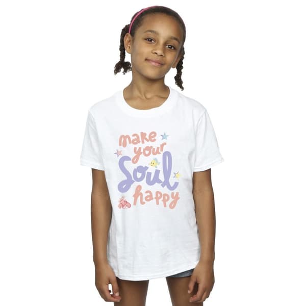 Disney Girls The Little Mermaid Happy Cotton T-Shirt