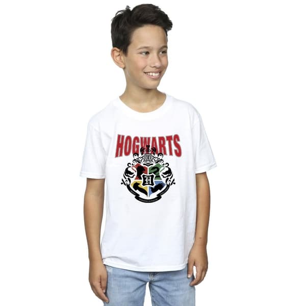 Harry Potter T-shirt med Hogwarts-emblem för pojkar