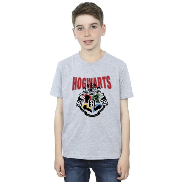 Harry Potter T-shirt med Hogwarts-emblem för pojkar