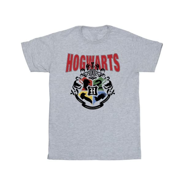 Harry Potter T-shirt med Hogwarts-emblem för pojkar