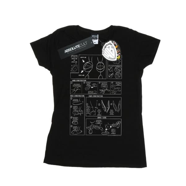 Looney Tunes Womens/Ladies Bugs Bunny Construction Cotton T-Shirt