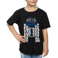 Miniatyrbild 3 av 5: Star Wars T-shirt i bomull med texthuvud R2-D2 för flickor