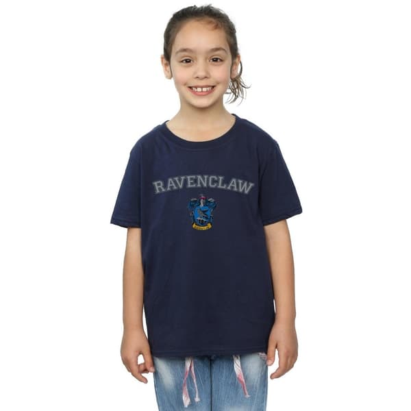 Harry Potter Girls Ravenclaw Crest Cotton T-Shirt