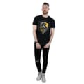 Miniatyrbild 5 av 5: Harry Potter Hufflepuff Crest Flat T-shirt för herrar