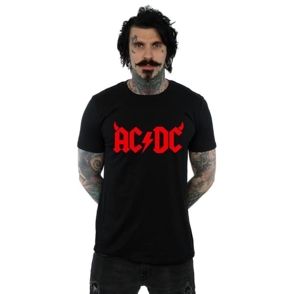AC/DC Mens Horns Logo T-Shirt