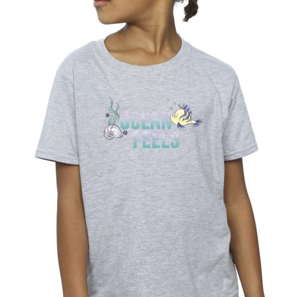Disney Girls The Little Mermaid Ocean Cotton T-Shirt