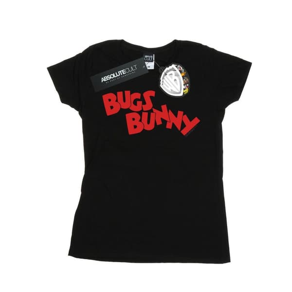 Looney Tunes T-shirt i bomull med Bugs Bunny-namn - dam/dam