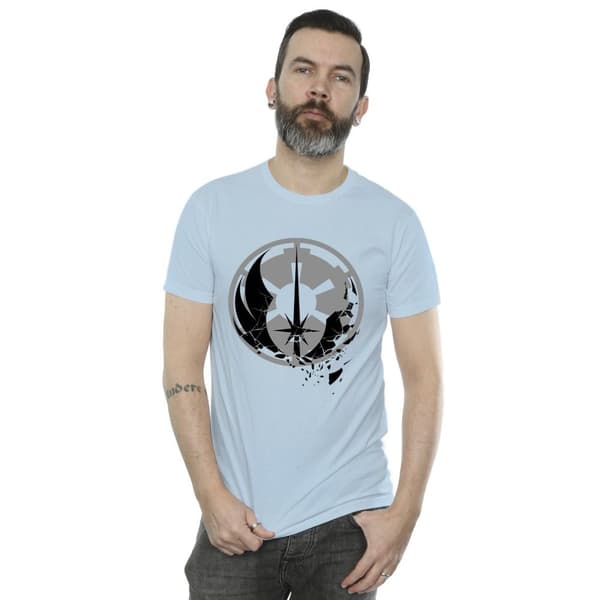 Star Wars Mens Obi-Wan Kenobi Fractured Logos T-Shirt