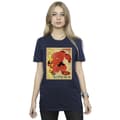 Miniatyrbilde 2 av 3: Disney Womens/Ladies Big Hero 6 Baymax Baymax Newspaper Cotton Boyfriend T-Shirt