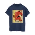Miniatyrbilde 1 av 3: Disney Womens/Ladies Big Hero 6 Baymax Baymax Newspaper Cotton Boyfriend T-Shirt