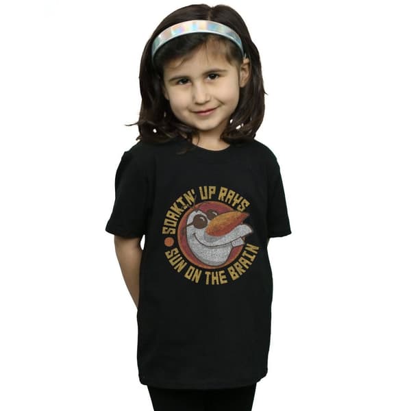 Disney Frozen Olaf Sun On The Brain T-shirt i bomull för flickor