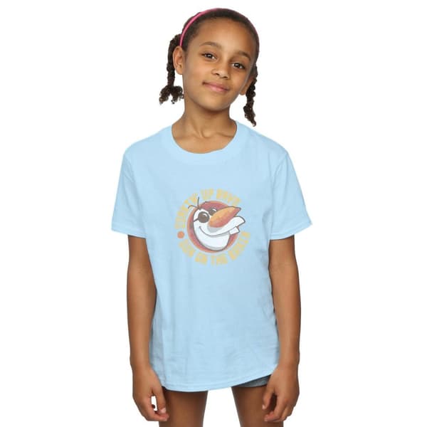 Disney Frozen Olaf Sun On The Brain T-shirt i bomull för flickor