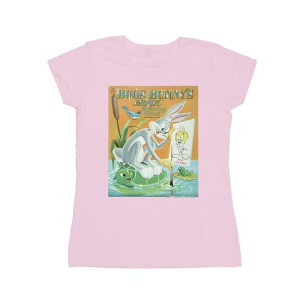 Looney Tunes Womens/Ladies Bugs Bunny Colouring Book Cotton T-Shirt