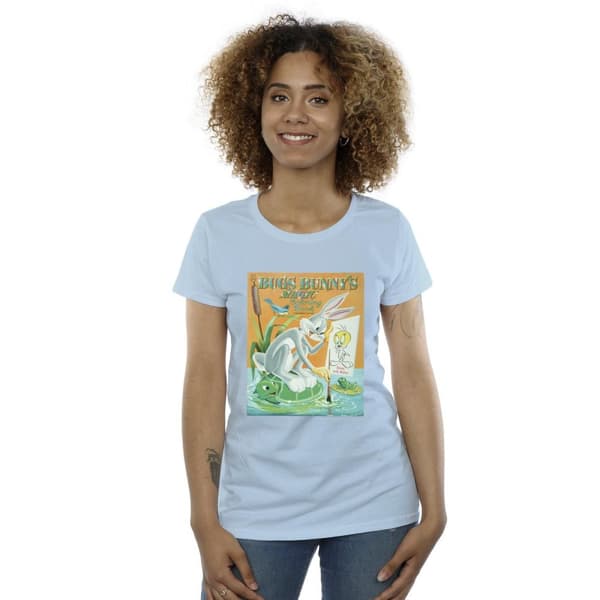 Looney Tunes Womens/Ladies Bugs Bunny Colouring Book Cotton T-Shirt