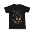 Miniatyrbillede 1 af 3: Looney Tunes Girls Tweety Glitch Cotton T-Shirt