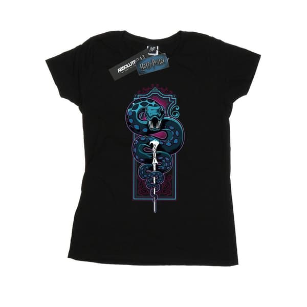 Harry Potter Neon Nagini - bomulls-T-shirt för damer/damer Black S