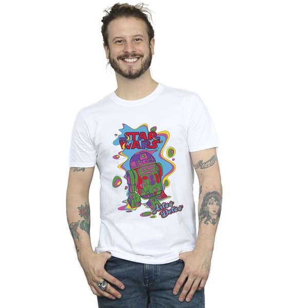 Star Wars Mens R2D2 Pop Art T-Shirt