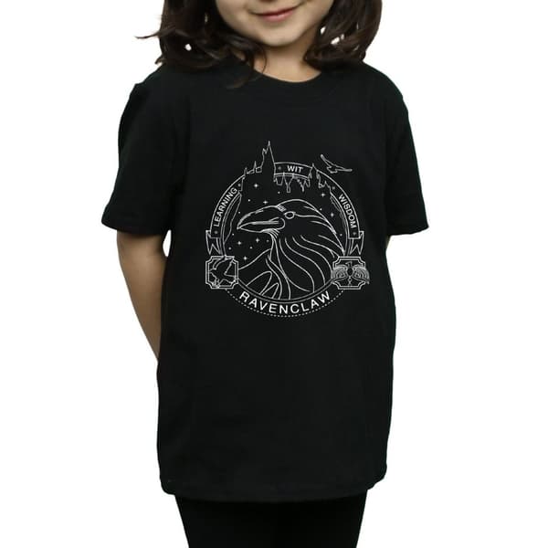 Harry Potter Girls Ravenclaw Seal Cotton T-Shirt