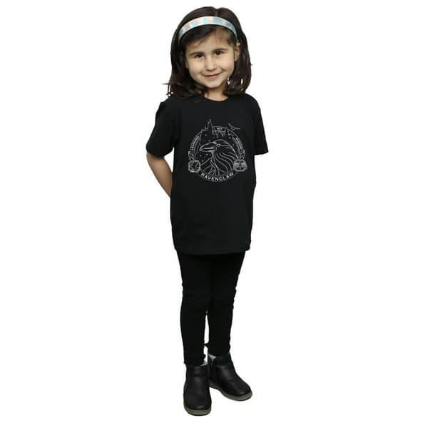 Harry Potter Girls Ravenclaw Seal Cotton T-Shirt