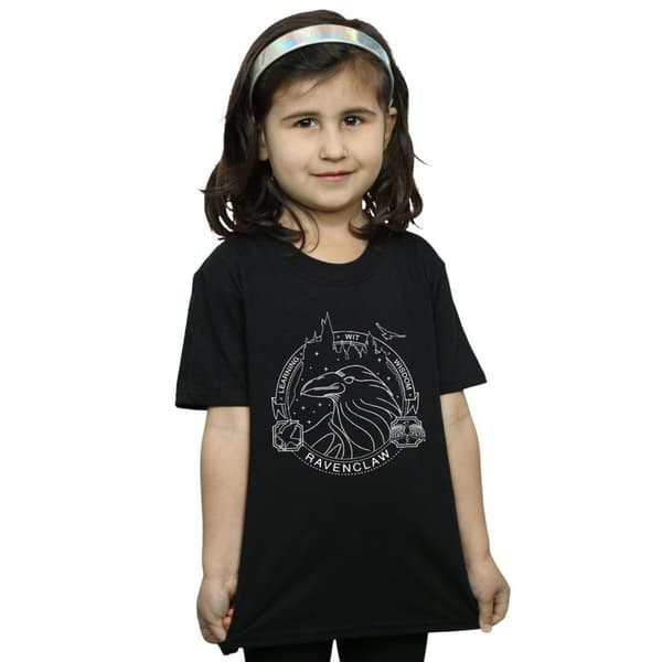 Harry Potter Girls Ravenclaw Seal Cotton T-Shirt