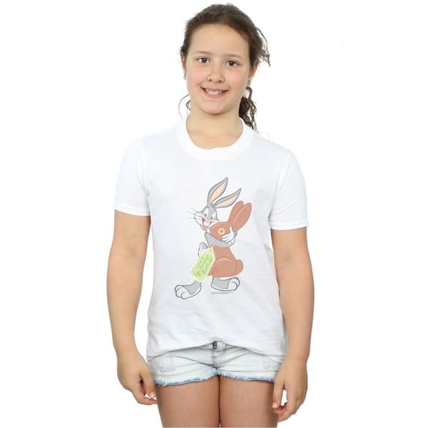 Looney Tunes T-shirt i bomull för flickor Bugs Bunny Yummy Easter