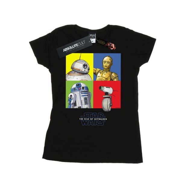 Star Wars: The Rise of Skywalker Womens/Ladies Star Wars The Rise Of Skywalker Droid Squares Cotton T-Shirt