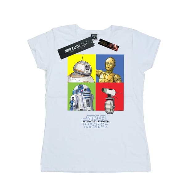 Star Wars: The Rise of Skywalker Womens/Ladies Star Wars The Rise Of Skywalker Droid Squares Cotton T-Shirt