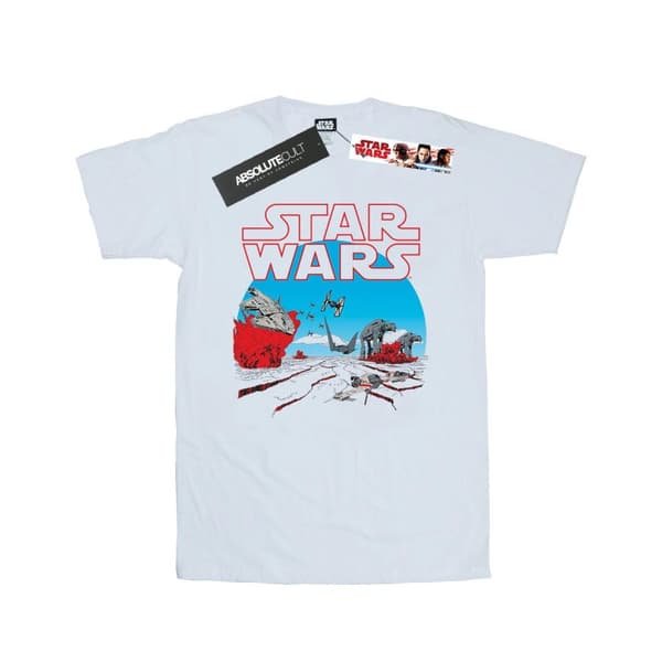 Star Wars Mens The Last Jedi Action Scene T-Shirt