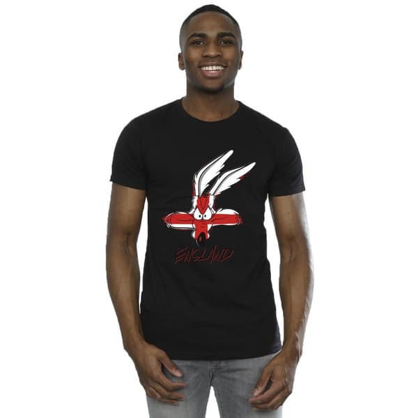 Looney Tunes T-shirt med England-ansikte från Coyote för herrar