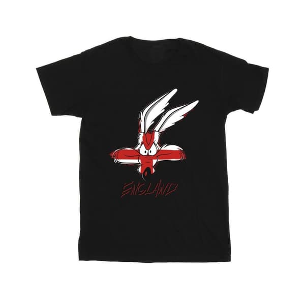 Looney Tunes T-shirt med England-ansikte från Coyote för herrar