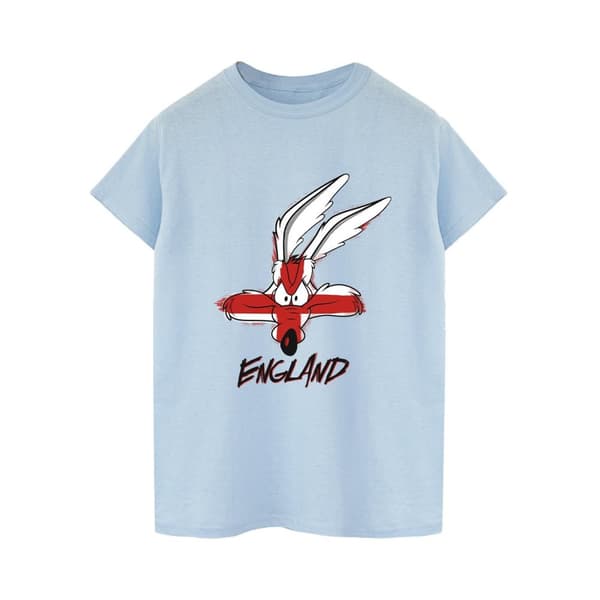 Looney Tunes Mens Coyote England Face T-Shirt