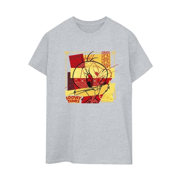 Looney Tunes Womens/Ladies Tweeday Rabbit New Year Cotton Boyfriend T-Shirt
