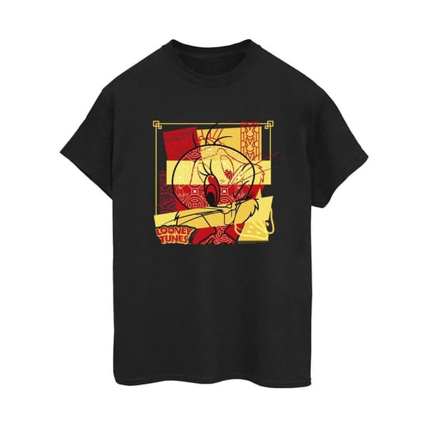 Looney Tunes Womens/Ladies Tweeday Rabbit New Year Cotton Boyfriend T-Shirt