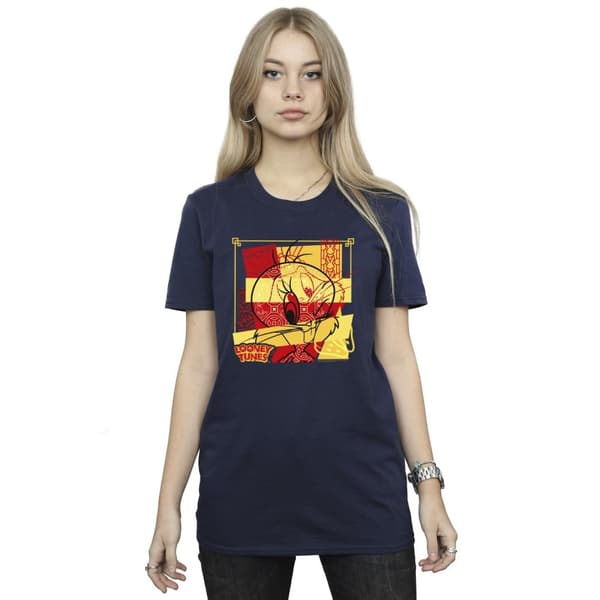 Looney Tunes Womens/Ladies Tweeday Rabbit New Year Cotton Boyfriend T-Shirt