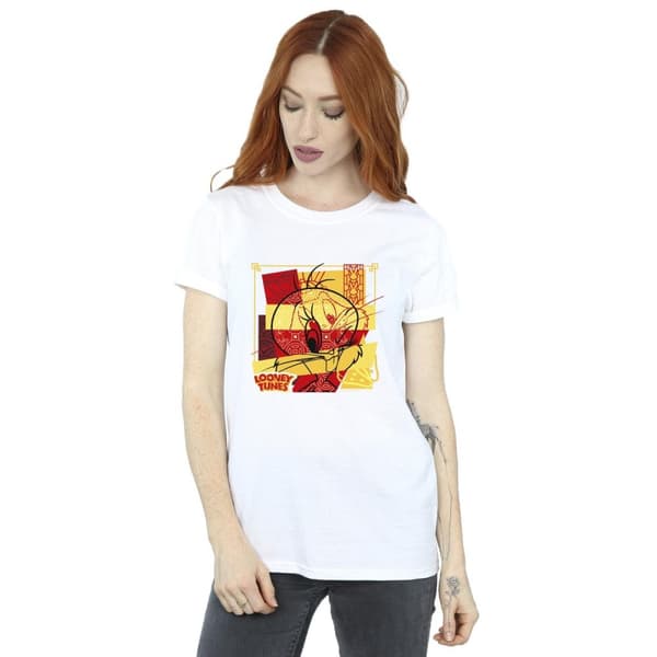 Looney Tunes Womens/Ladies Tweeday Rabbit New Year Cotton Boyfriend T-Shirt