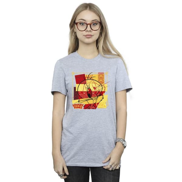 Looney Tunes Womens/Ladies Tweeday Rabbit New Year Cotton Boyfriend T-Shirt
