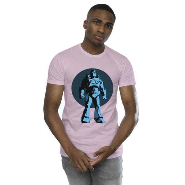 Disney Mens Lightyear Buzz T-shirt med stående cirkel