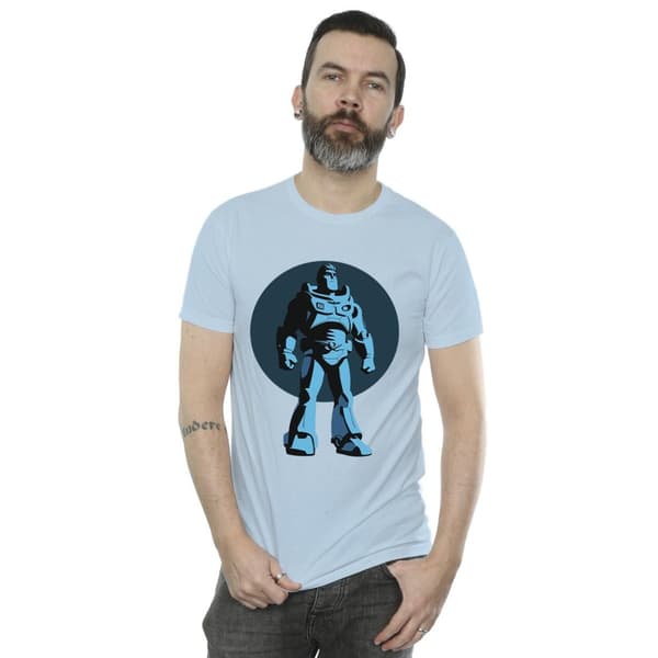 Disney Mens Lightyear Buzz T-shirt med stående cirkel