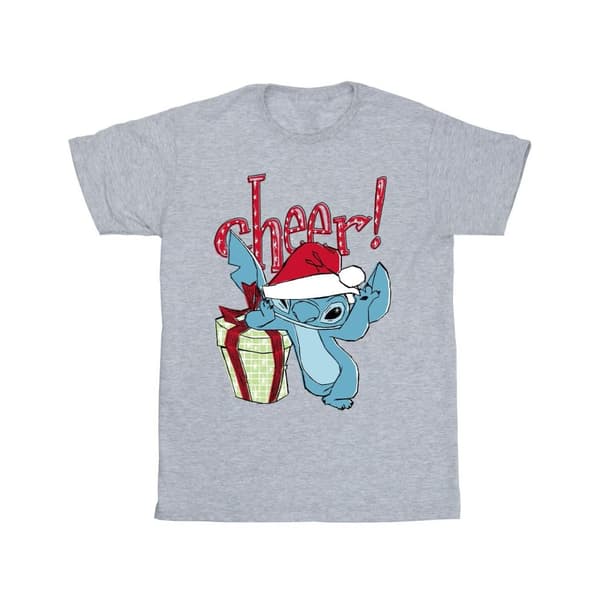 Disney Girls Lilo And Stitch Cheer Cotton T-Shirt