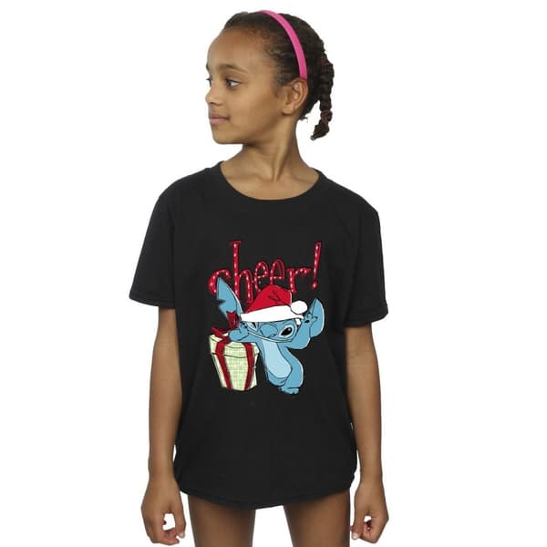 Disney Girls Lilo And Stitch Cheer Cotton T-Shirt