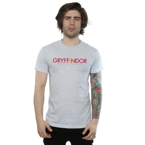 Harry Potter Mens Gryffindor Text T-Shirt