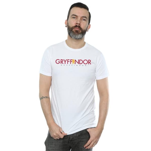 Harry Potter Mens Gryffindor Text T-Shirt