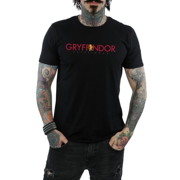 Harry Potter Mens Gryffindor Text T-Shirt