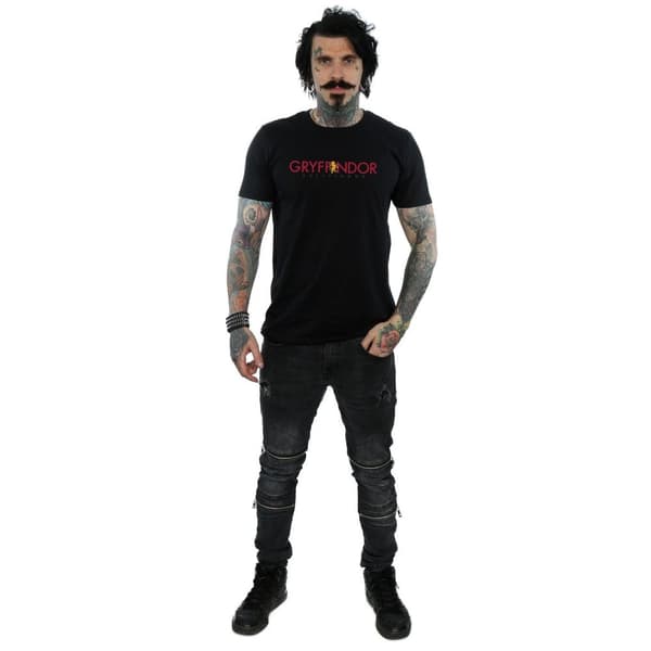 Harry Potter Mens Gryffindor Text T-Shirt