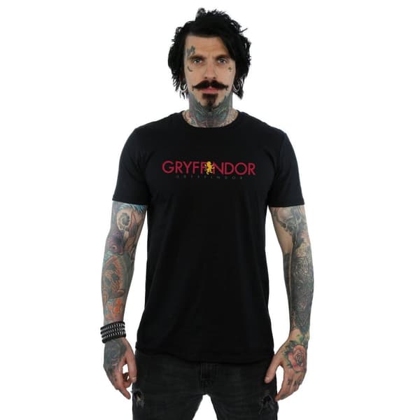 Harry Potter Mens Gryffindor Text T-Shirt