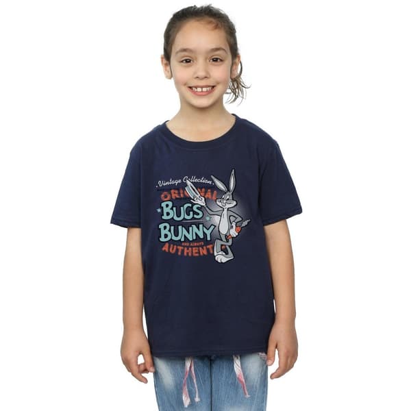 Looney Tunes Girls Vintage Bugs Bunny Cotton T-Shirt