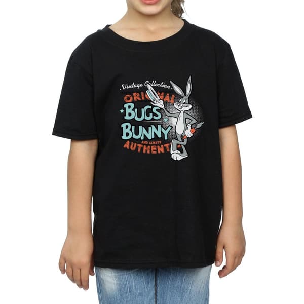 Looney Tunes Girls Vintage Bugs Bunny Cotton T-Shirt