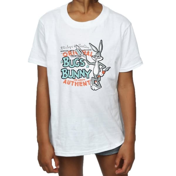 Looney Tunes Girls Vintage Bugs Bunny Cotton T-Shirt