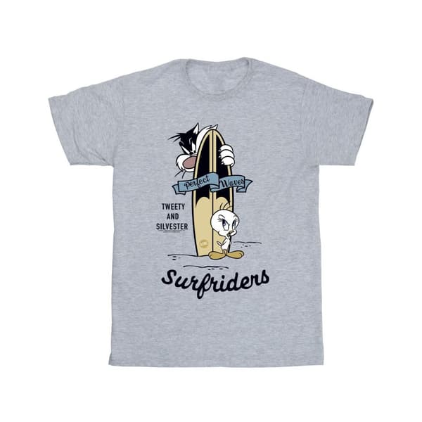 Looney Tunes Tweety And Sylvester Perfect Waves T-shirt i bomull för flickor