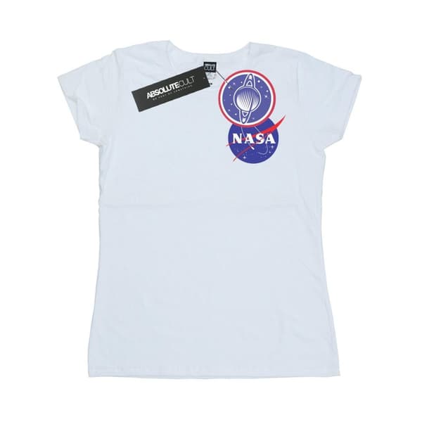 NASA Dam/Lady Classic Insignia - T-shirt i bomull med logotyp på bröstet